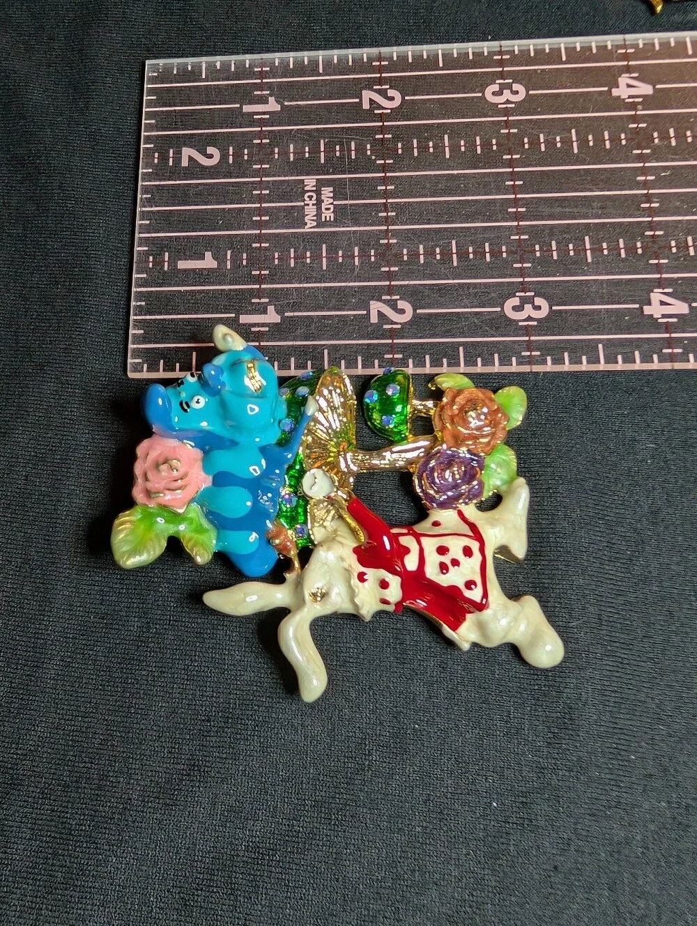 Ceramic White Rabbit & Blue Caterpillar Decorative Accent